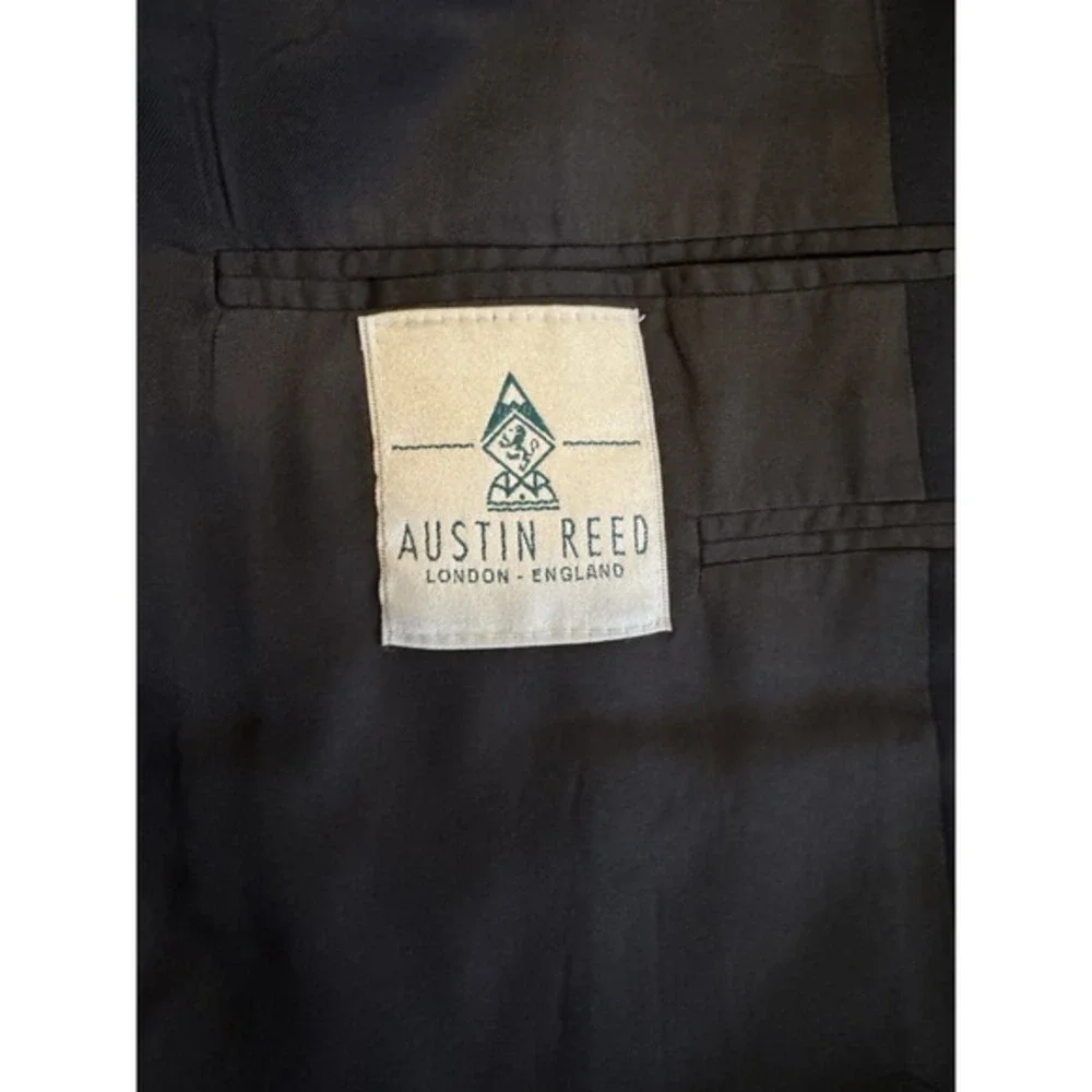 Austin Reed Men's‎ Black Fine Pinstripe Sport Coat Jacket Lined 40R Size